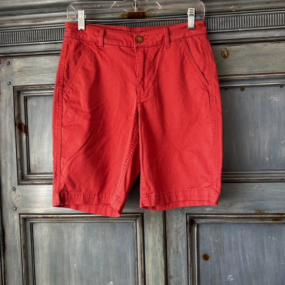 L.L.Bean Terracotta Chino Shorts Size 4 - Picture 1 of 5